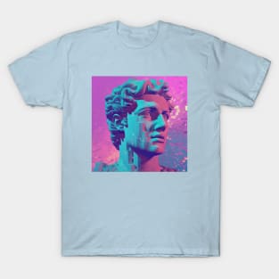 Abstract Vaporwave Statue T-Shirt